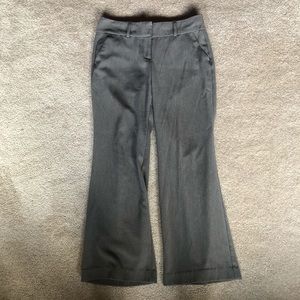 Grey wide leg trousers